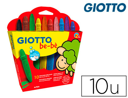 Giotto 2911 00 Crayons de Cire dans boîte de Rangement malsets 